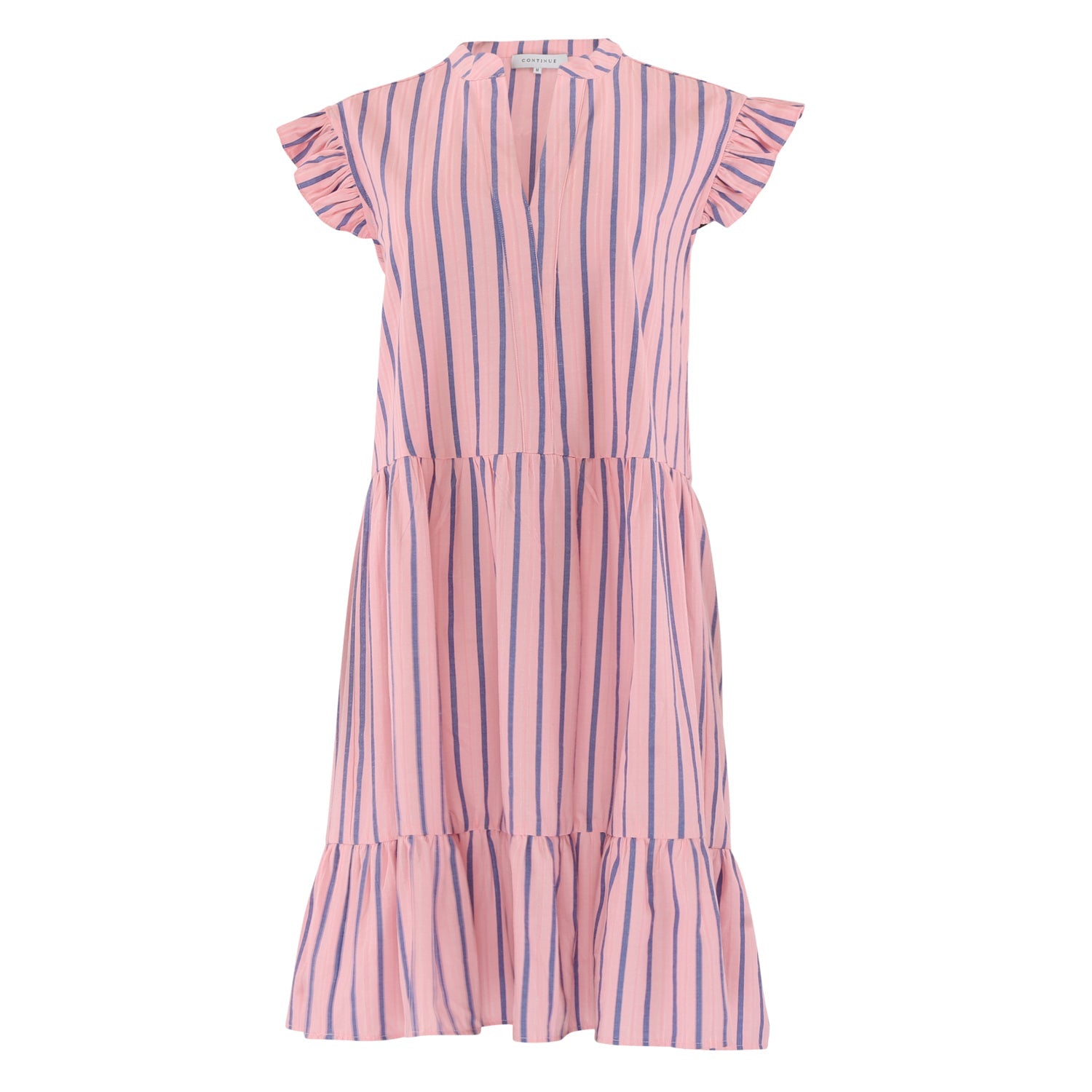 Continue Bea dress pink stribe - Online - Mode