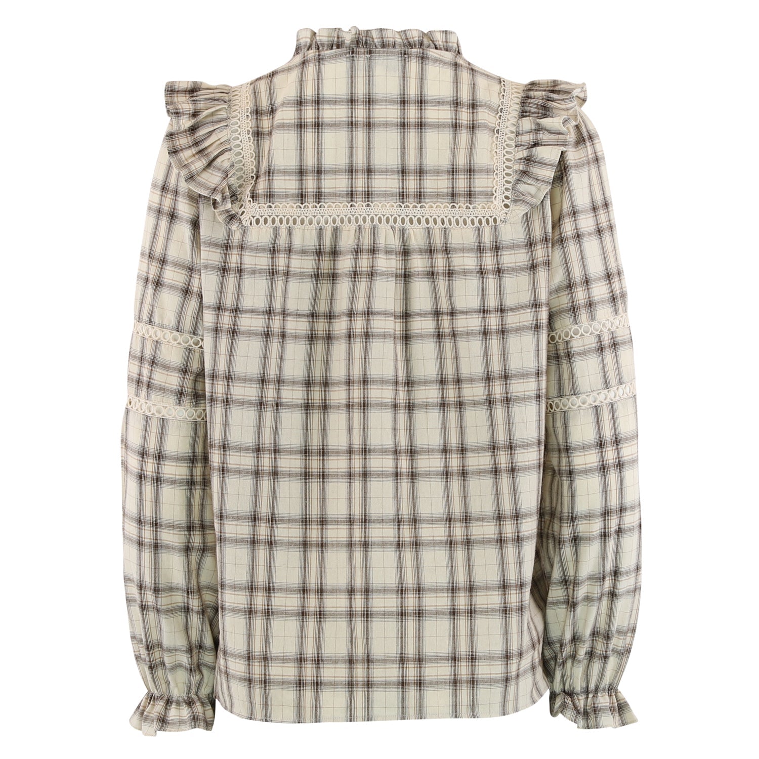 Continue Bodil shirt sand checkered - Online - Mode