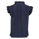 Continue Lilly satin top navy blue - Online - Mode