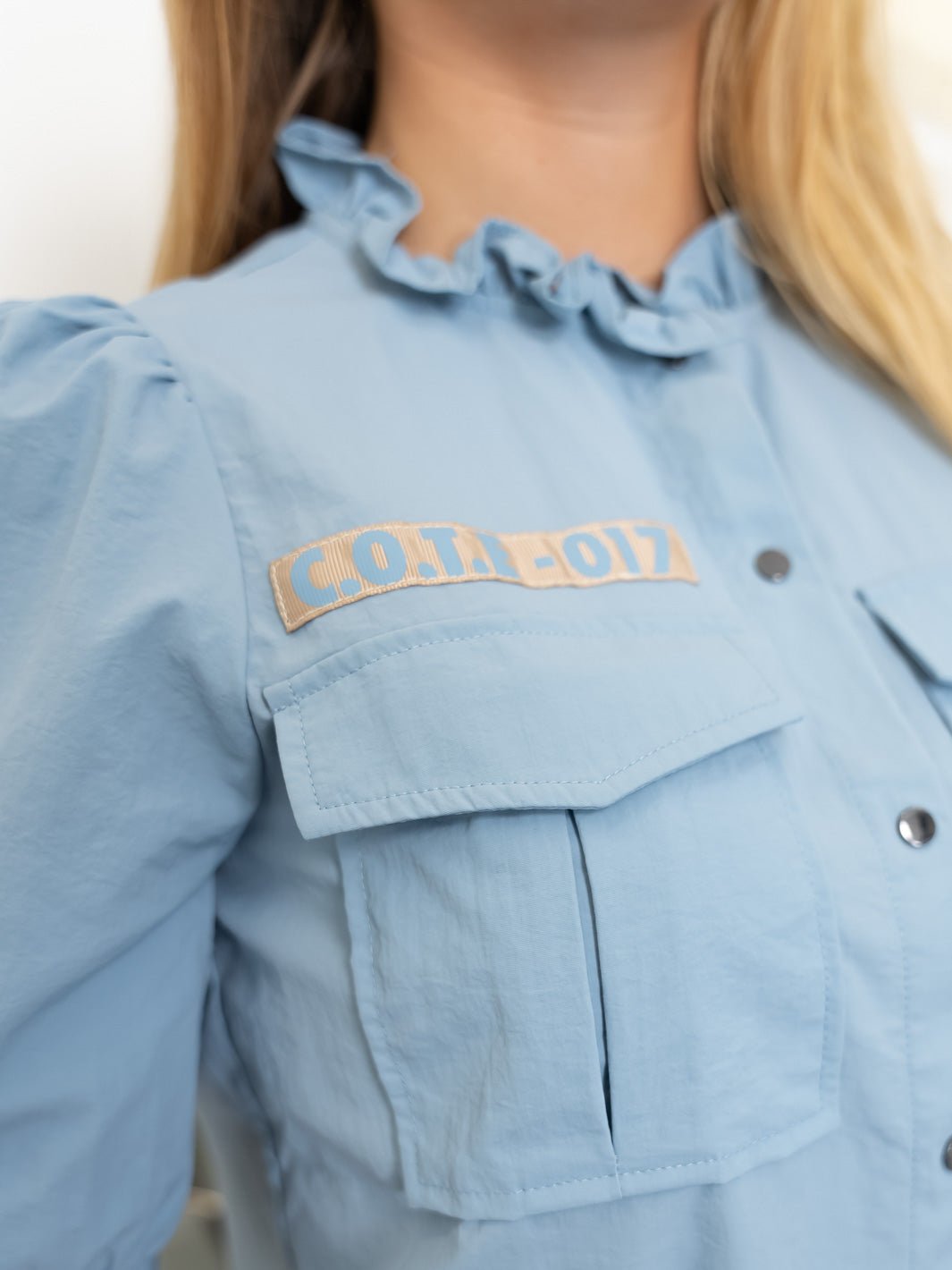 Continue Mili SS shirt dove blue - Online - Mode