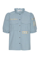 Continue Mili SS shirt dove blue - Online - Mode