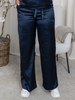 Continue Randi satin pants navy blue