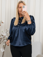 Continue Silke shinny navy blue - Online - Mode