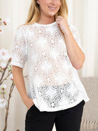 Culture CUHenriette Olu SS blouse spring gardenia - Online - Mode