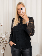 Culture CUima lace blouse black - Online - Mode