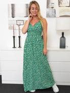 Everly long dress green mix - Online - Mode