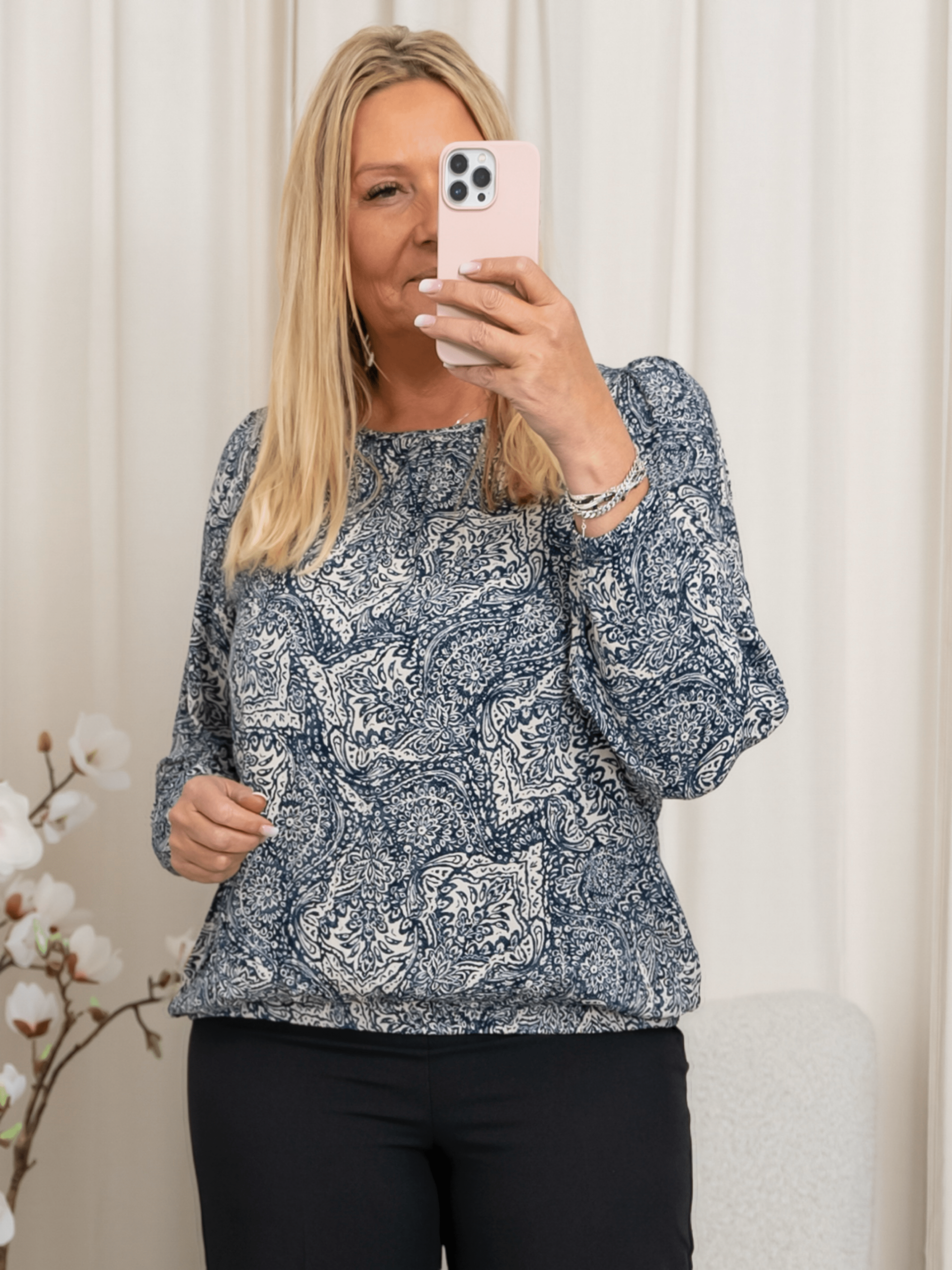 Fransa FRflowy blouse 5 navy blazer - Online - Mode