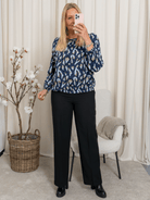 Fransa FRflowy blouse 5 navy blazer AOP - Online - Mode