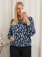 Fransa FRflowy blouse 5 navy blazer AOP - Online - Mode