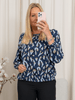 Fransa FRflowy blouse 5 navy blazer AOP