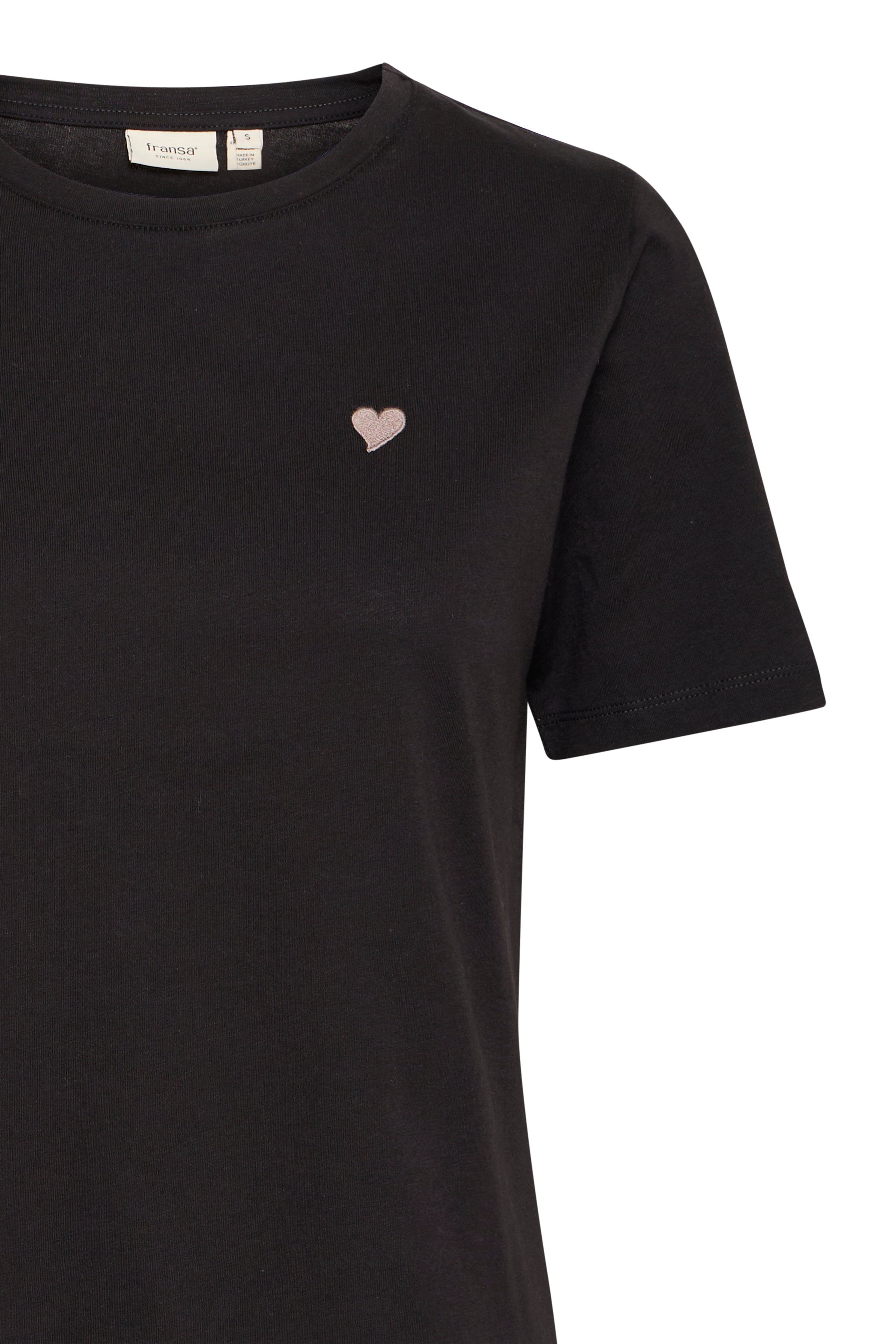 Fransa FRHeart tee 1 black - Online - Mode