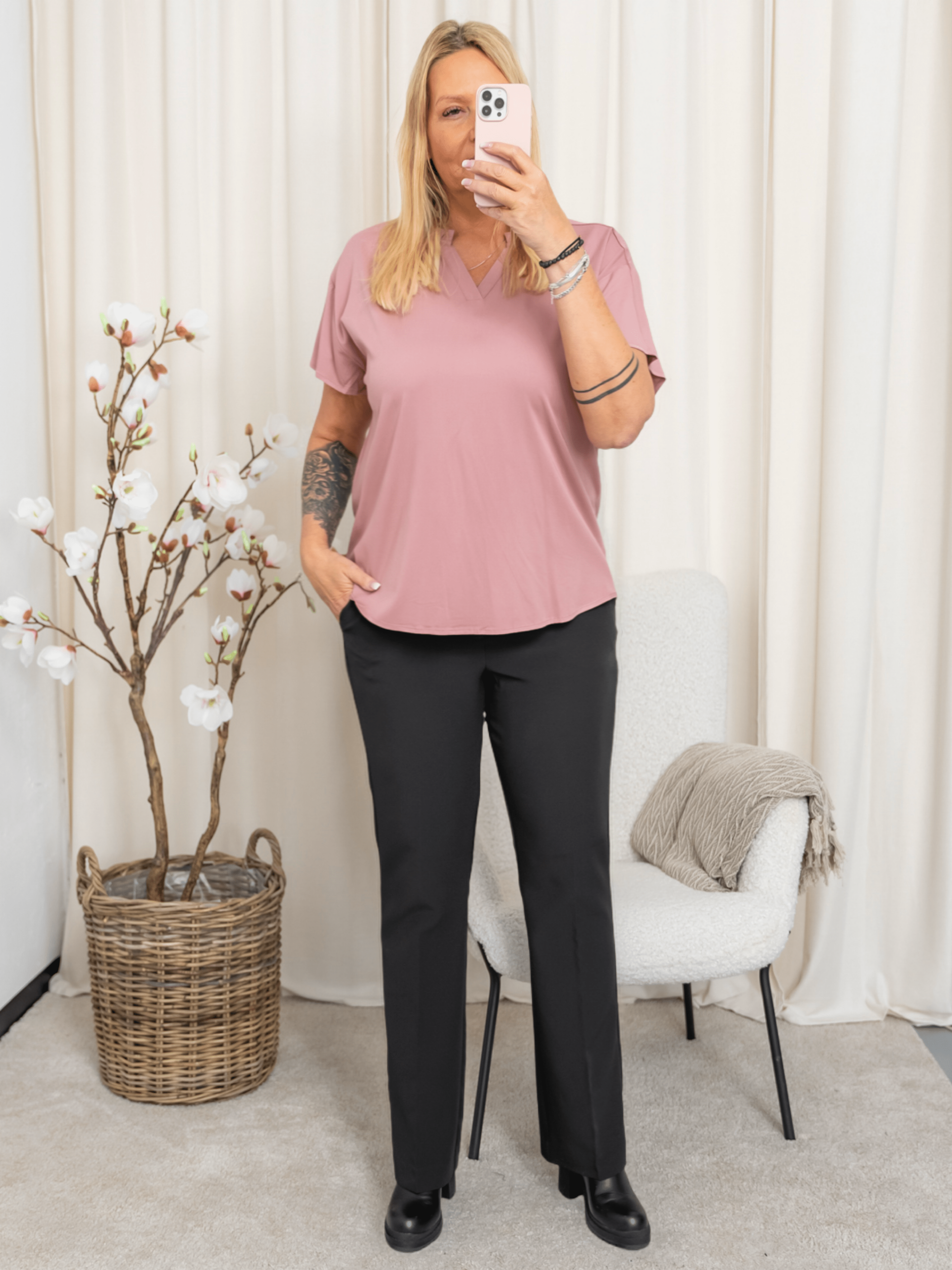 Fransa FRjustina blouse 1 nostalgia rose - Online - Mode