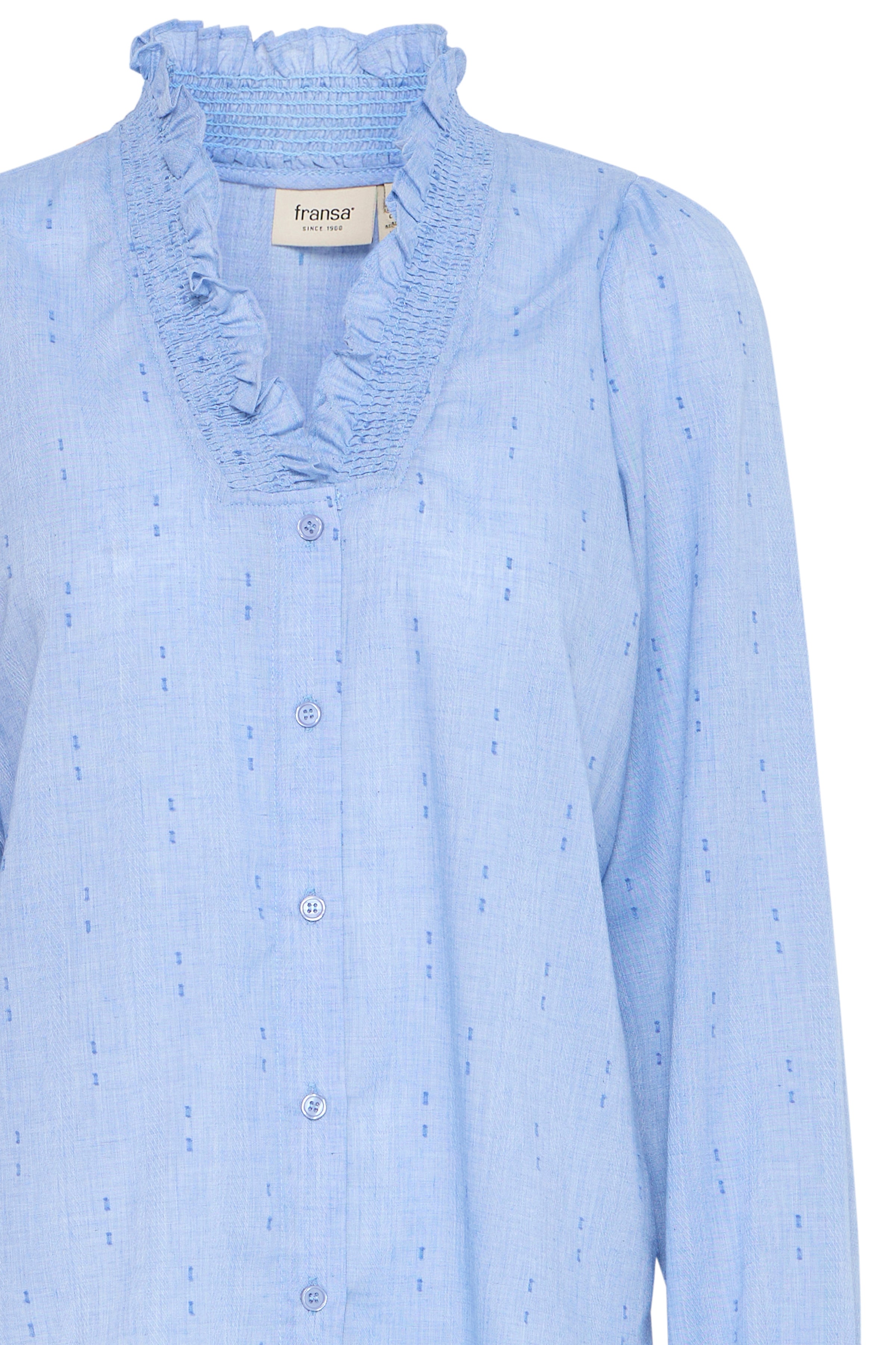 Fransa FRpopla shirt azure blue - Online - Mode