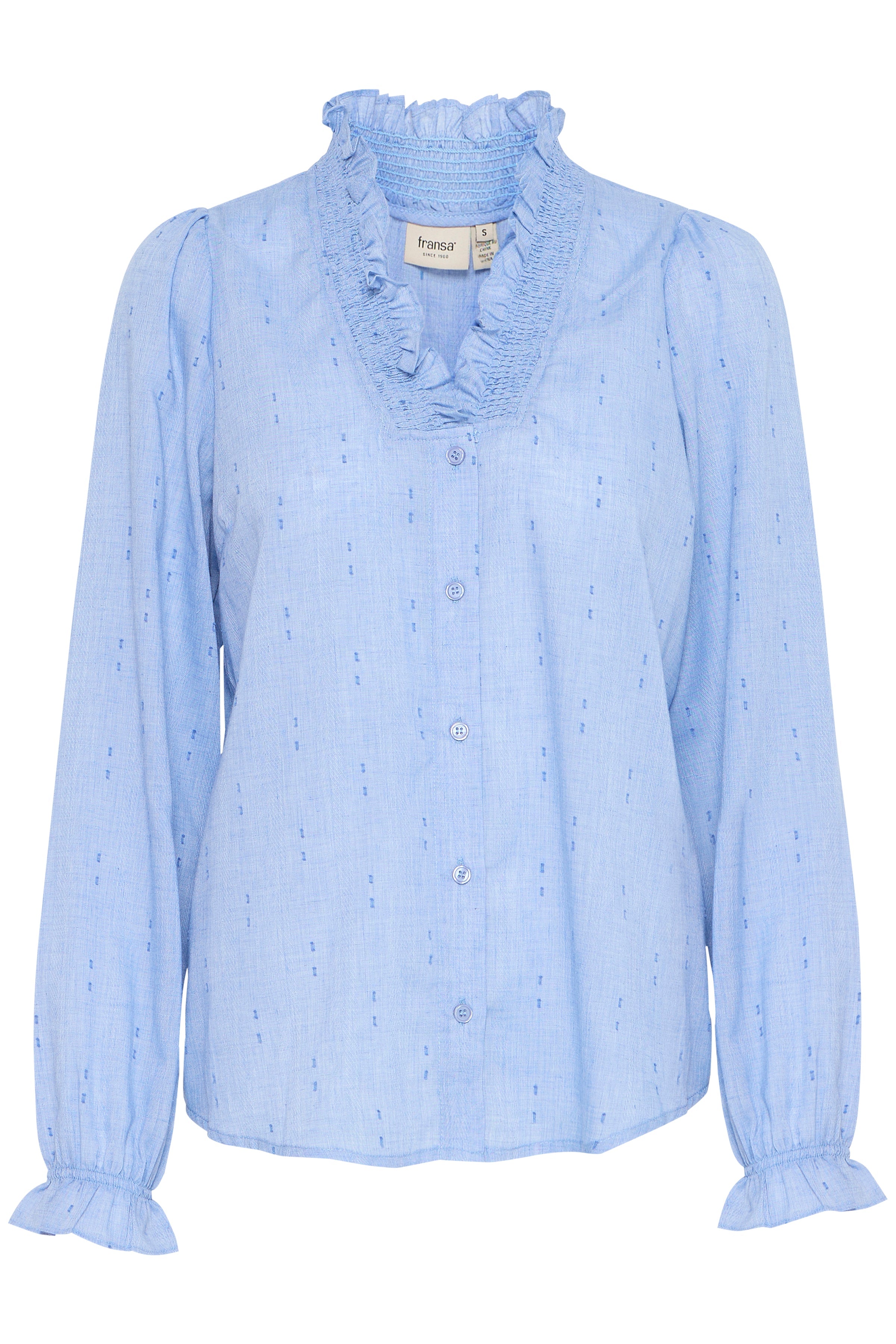 Fransa FRpopla shirt azure blue - Online - Mode