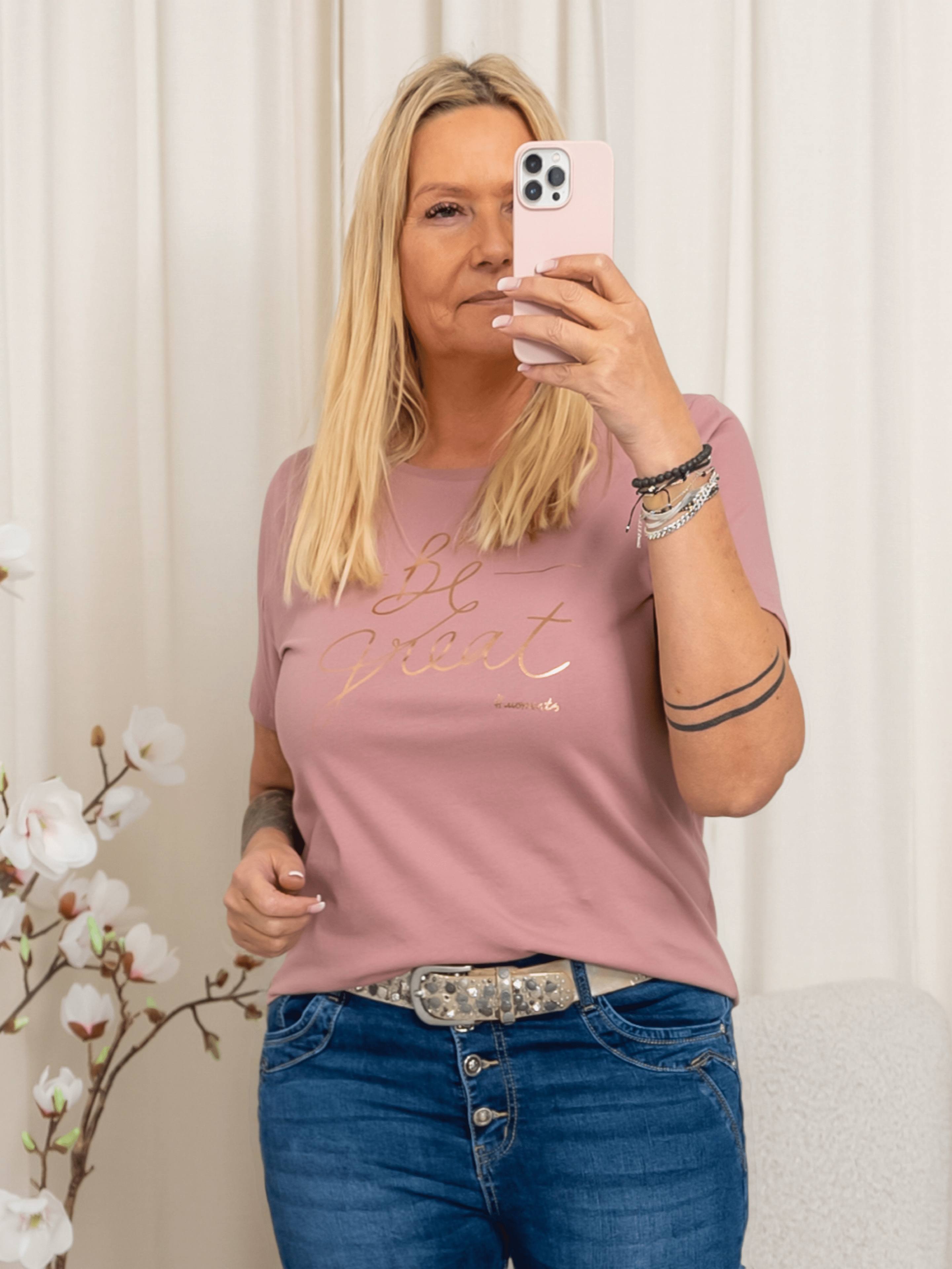 Fransa FRtorga tee 3 nostalgia rose mix - Online - Mode