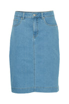 Fransa FXDenima skirt 2 light blue denim - Online - Mode