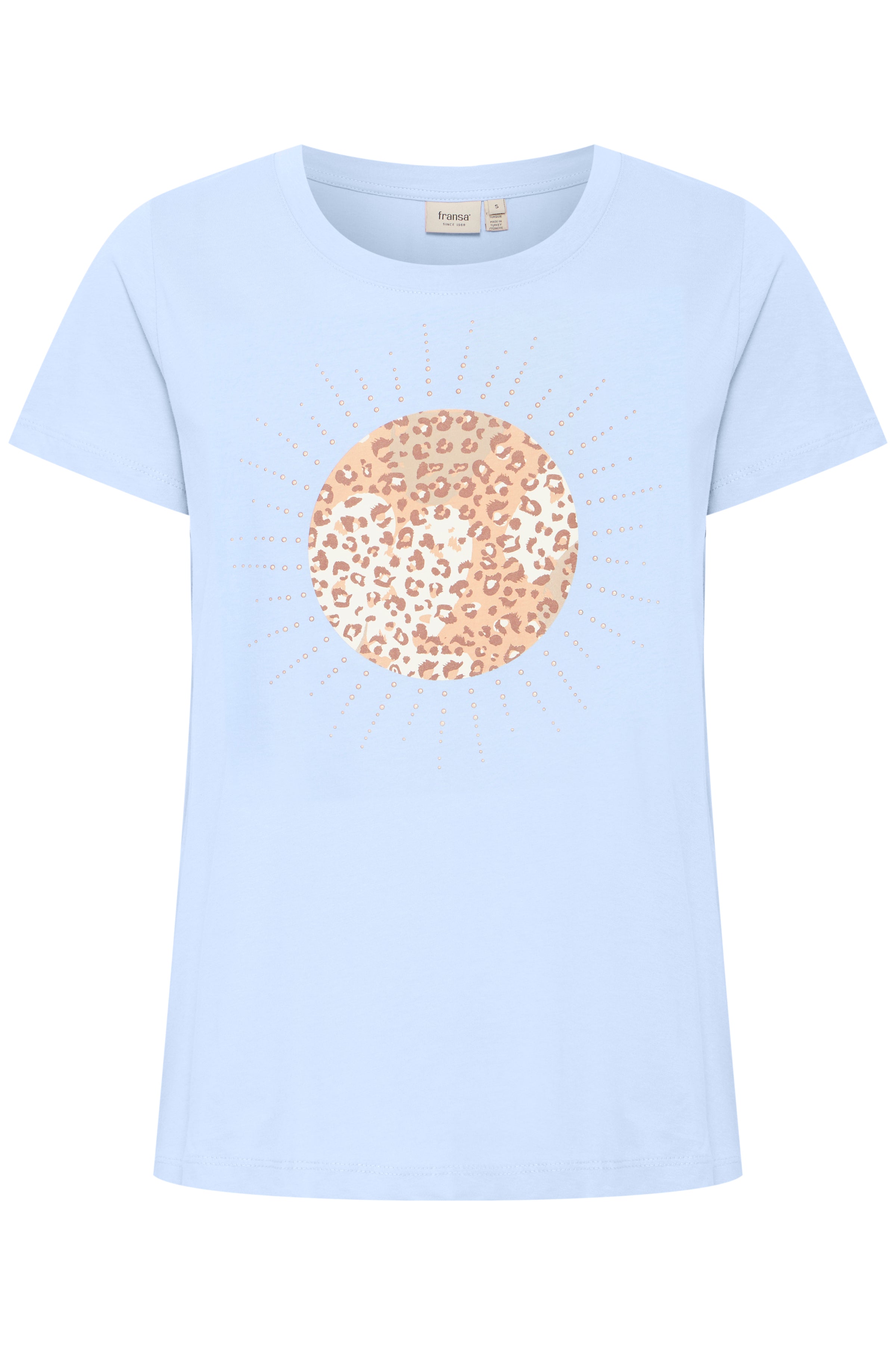 Fransa FXJeni tee 5 cashmere blue mix - Online - Mode