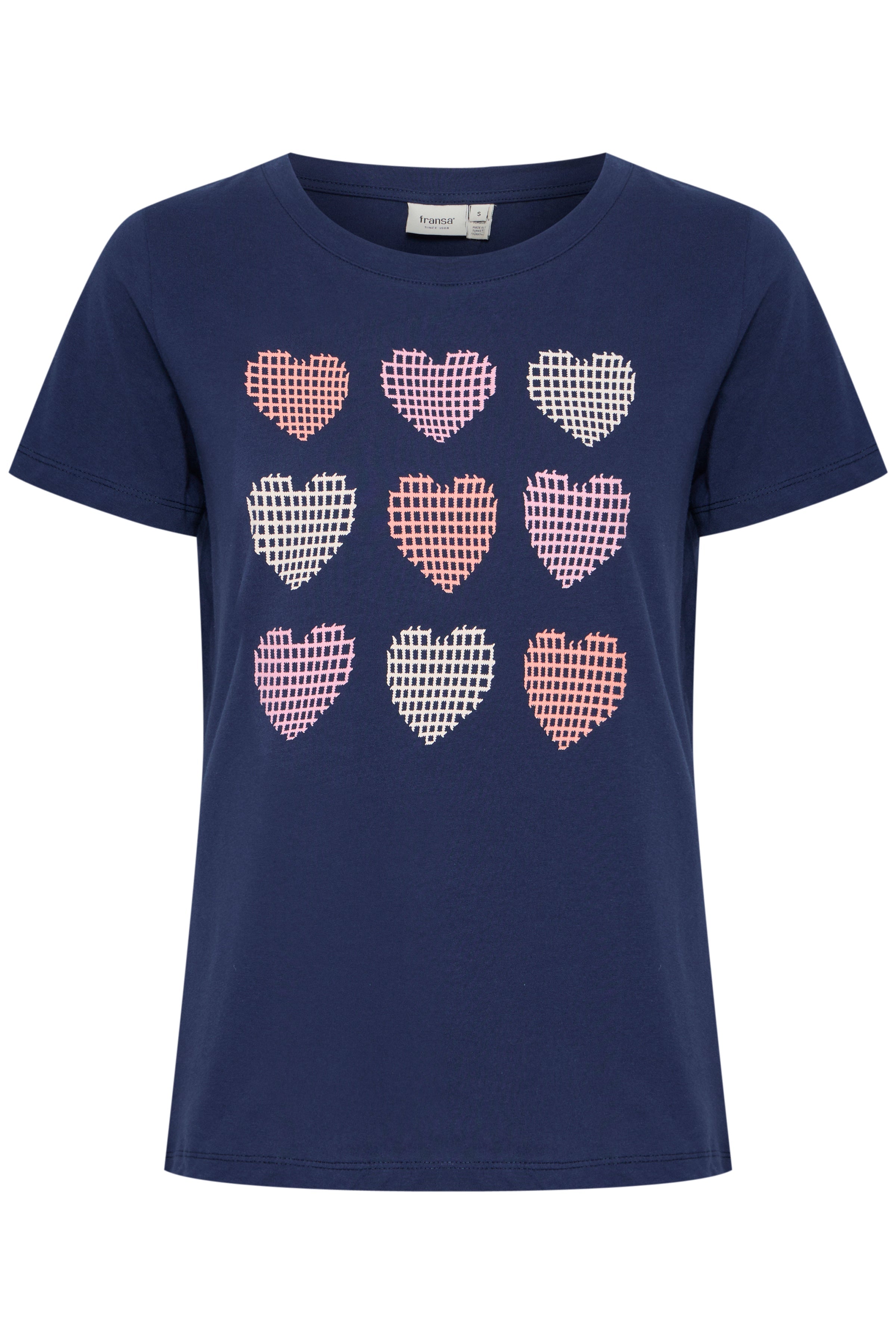 Fransa FXJeni tee 6 navy blazer mix - Online - Mode