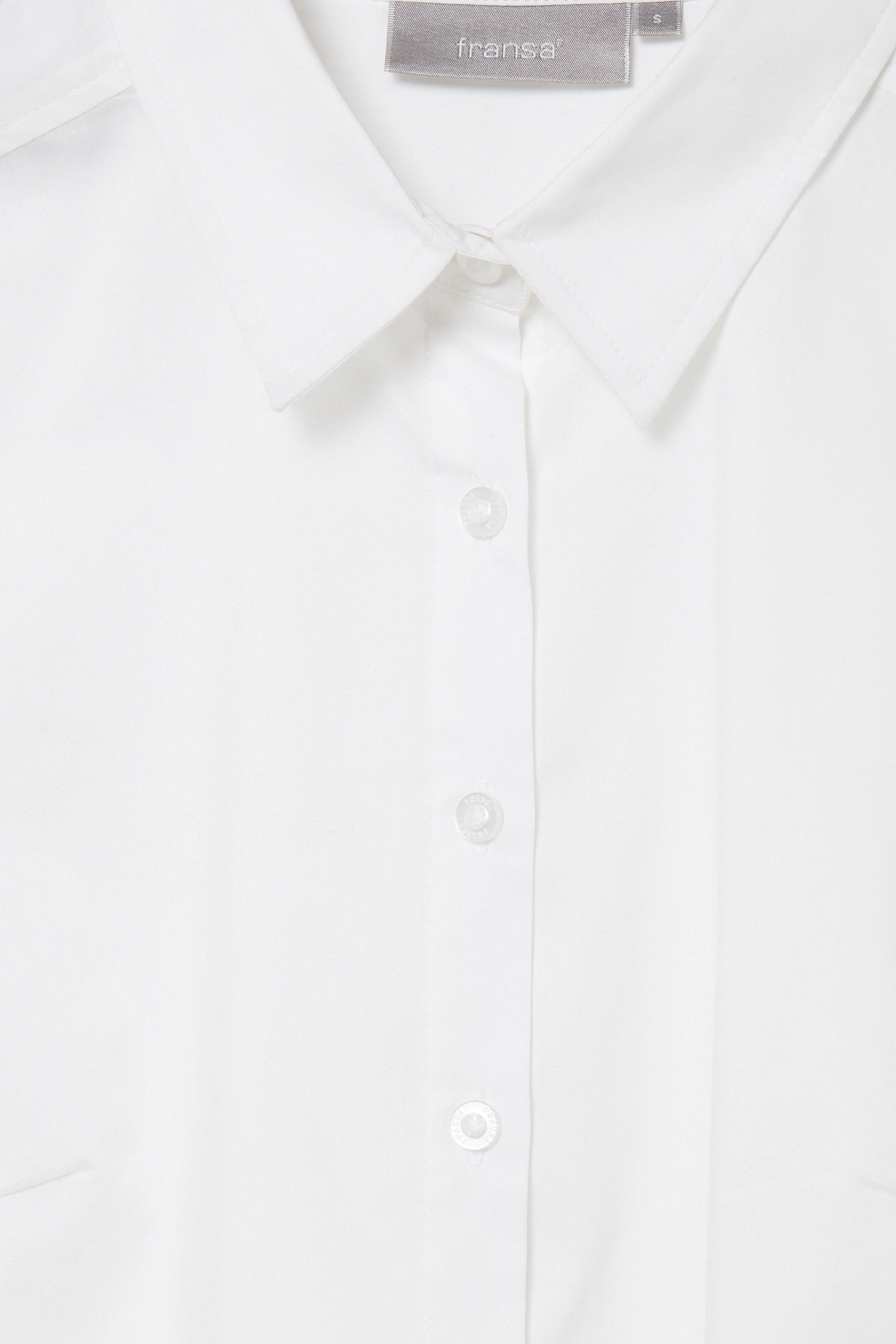 Fransa Zashirt shirt white - Online - Mode