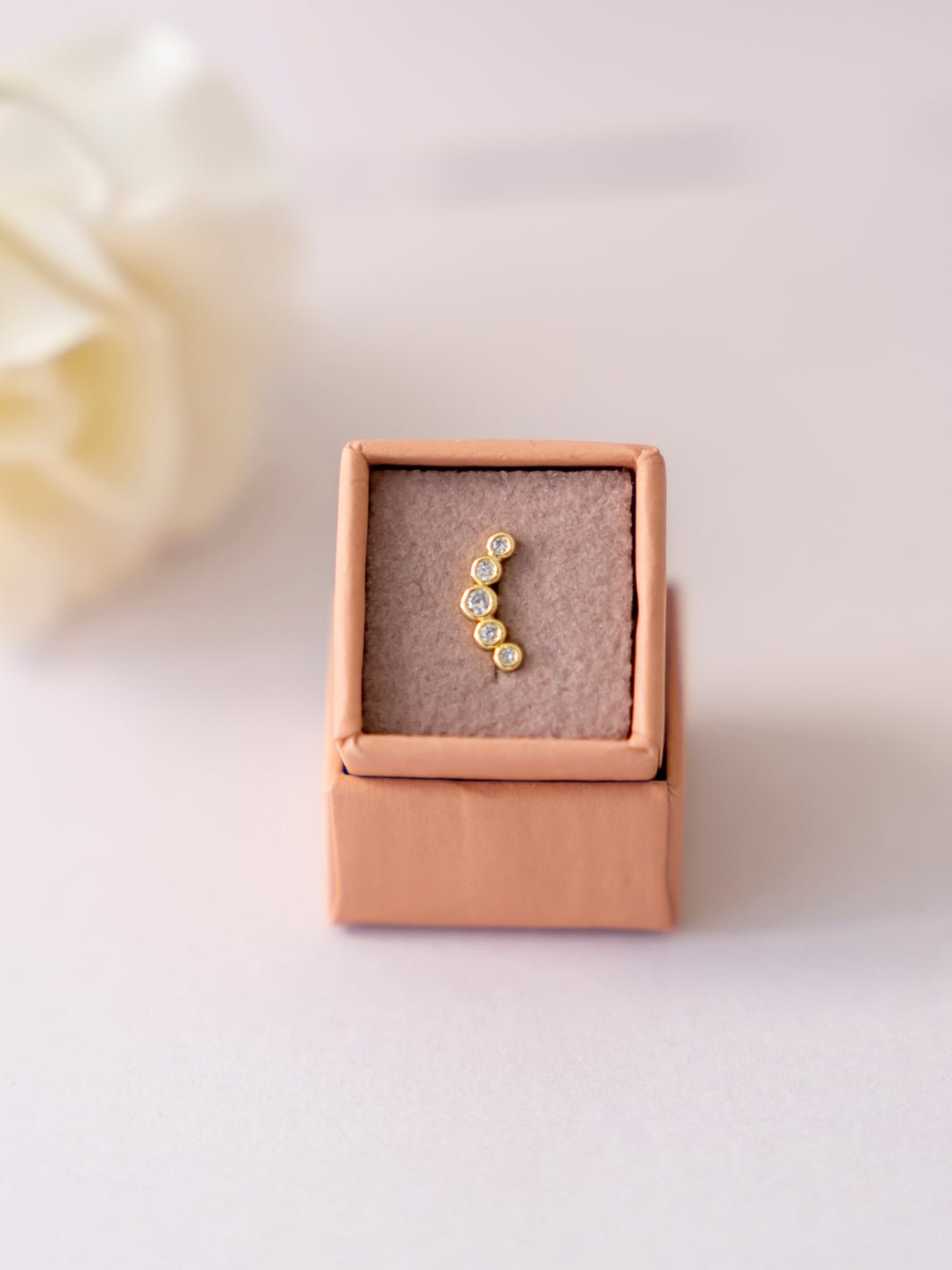 Friihof+Siig 5 stone onepiece ørering forgyldt - Online - Mode