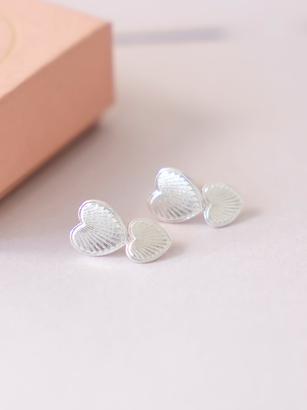 Friihof+Siig Double Heart studs silver - Online - Mode