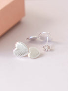 Friihof+Siig Double Heart studs silver - Online - Mode