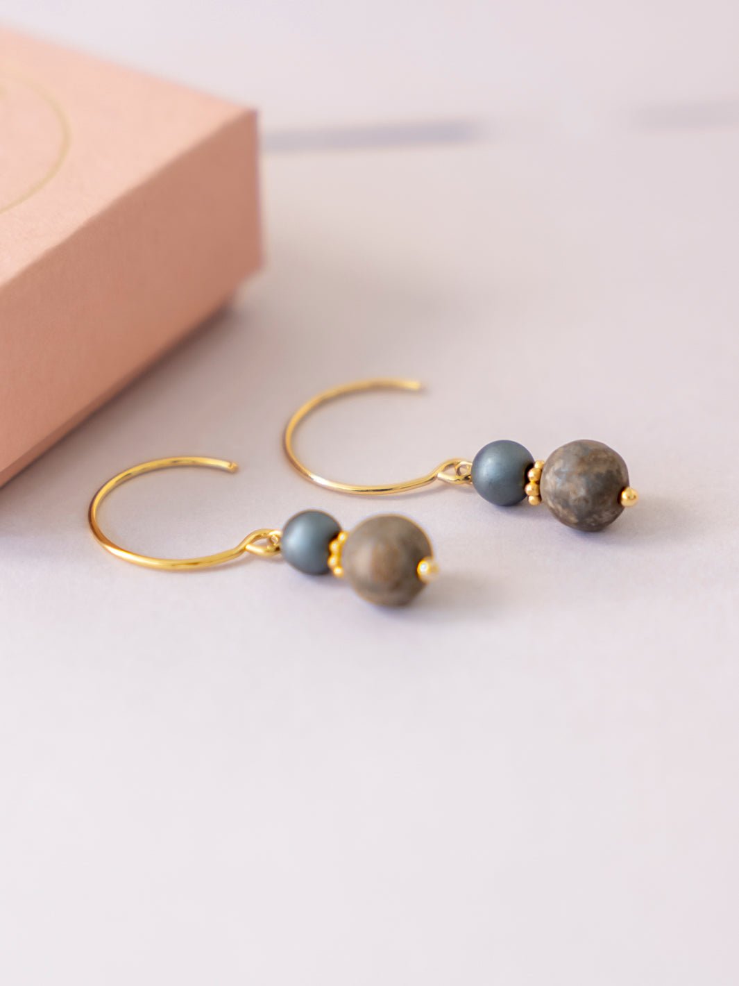 Friihof+Siig Earthly Elegance øreringe forgyldt brown - Online - Mode