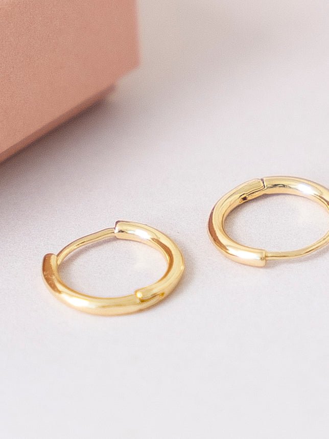 Friihof+Siig Essense hoops small forgyldt - Online - Mode