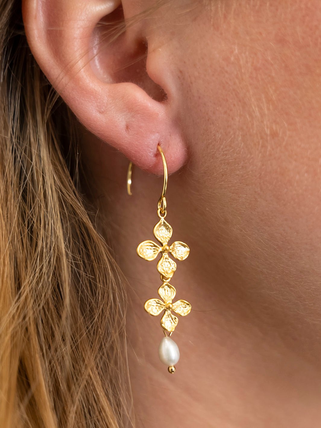 Friihof+Siig Flower vine and pearl forgyldt - Online-Mode