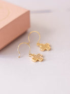 Friihof+Siig Golden Clover Charms øreringe forgyldt - Online - Mode