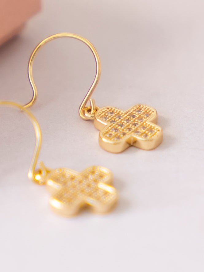 Friihof+Siig Golden Clover Charms øreringe forgyldt - Online - Mode