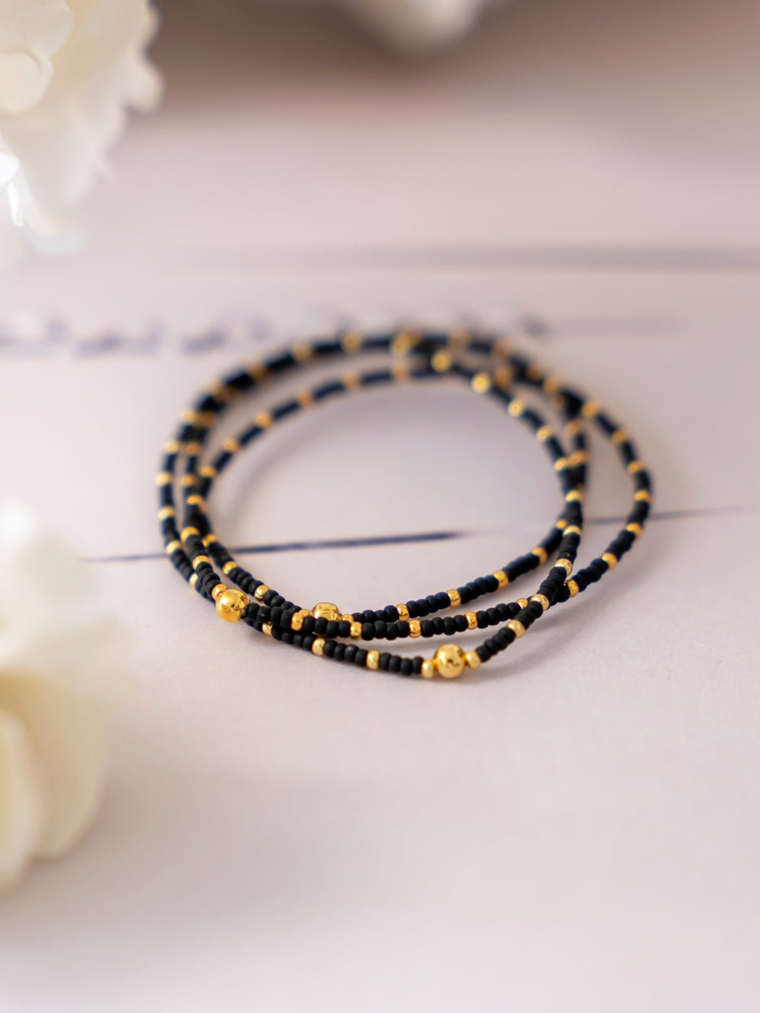 Friihof+Siig Golden Harmony Armbånd black - Online - Mode