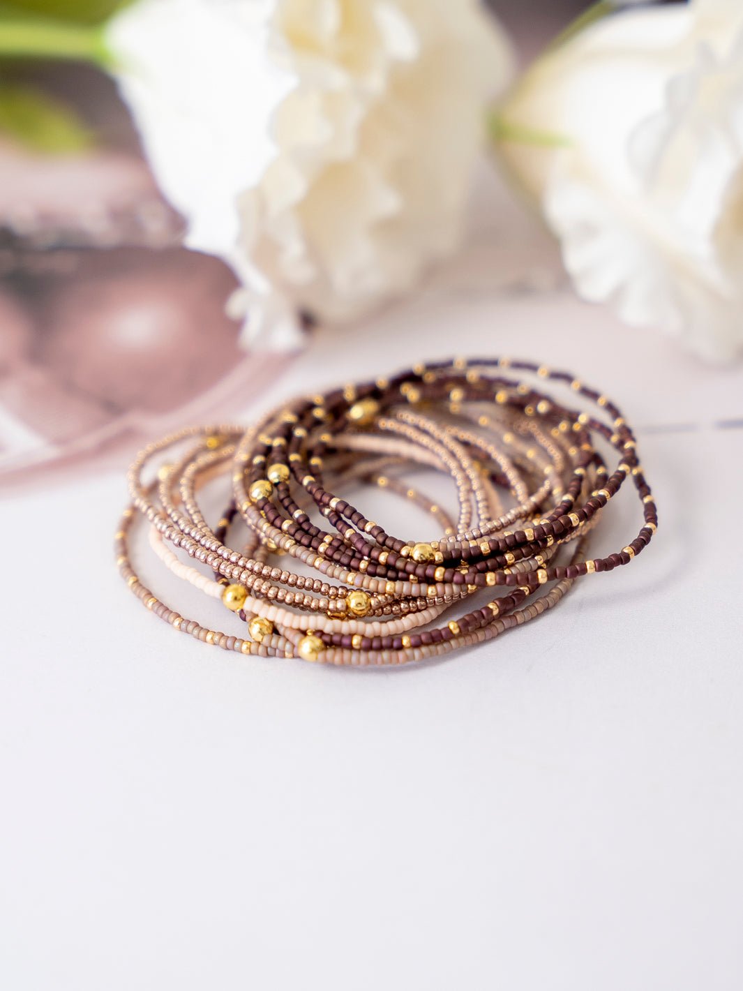 Friihof+Siig Golden Harmony Armbånd brun - Online - Mode