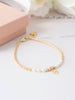 Friihof+Siig Golden Pearl Heart armbånd