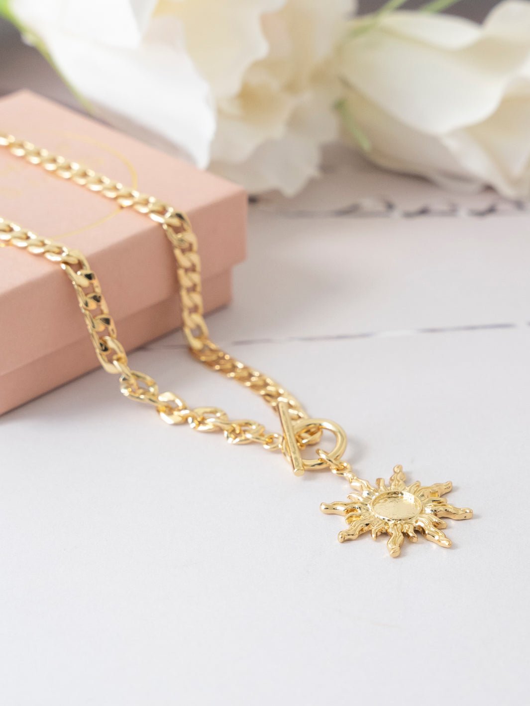 Friihof+Siig Golden Sunlight Chain halskæde forgyldt - Online - Mode