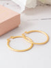 Friihof+Siig Golden Textured hoops forgyldt