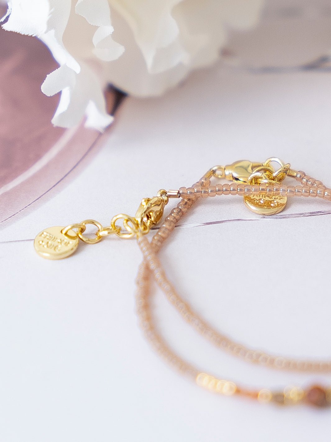 Friihof+Siig Serenity Armbånd beige/brown - Online - Mode