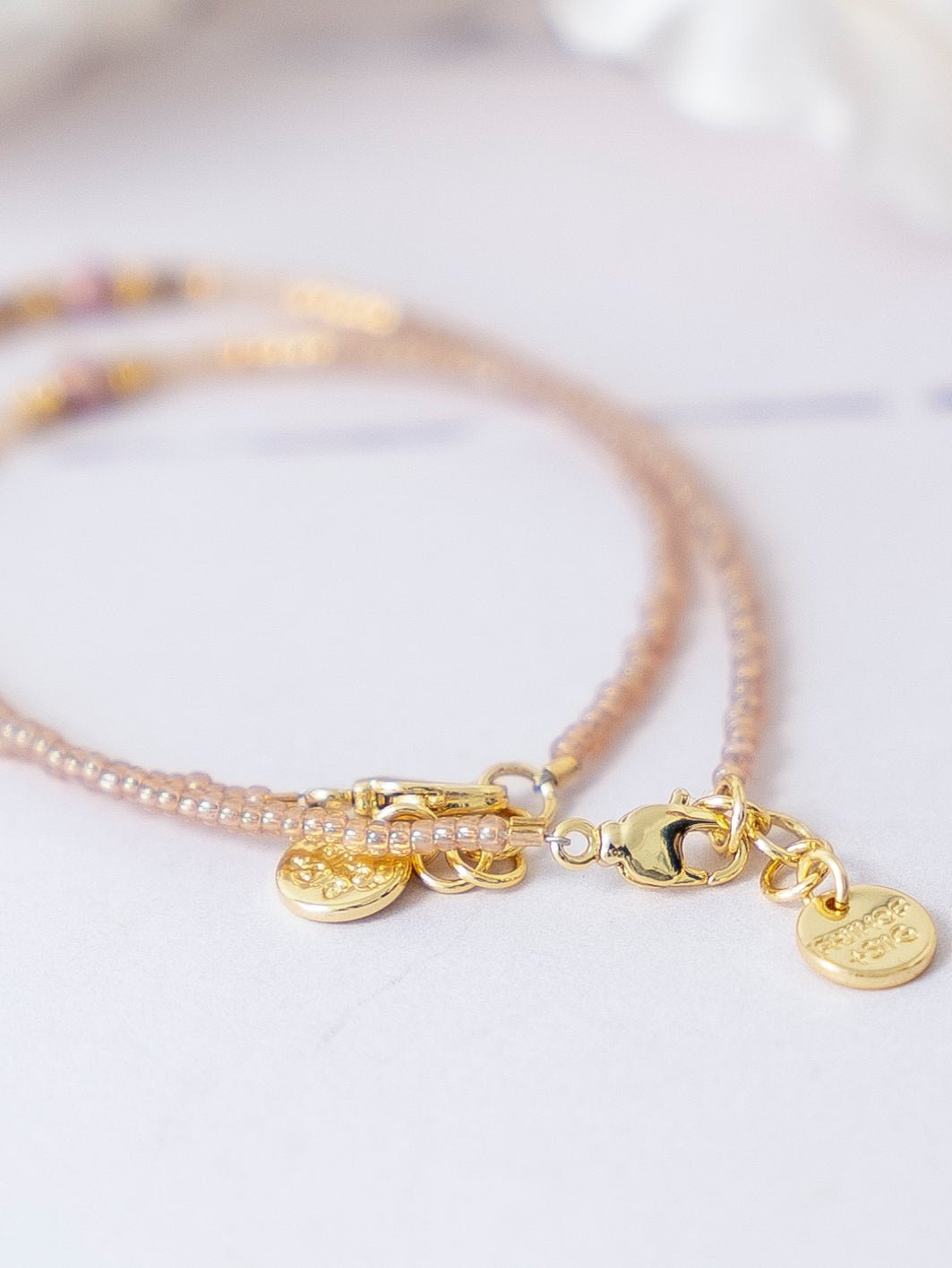 Friihof+Siig Serenity Armbånd beige/rose - Online - Mode