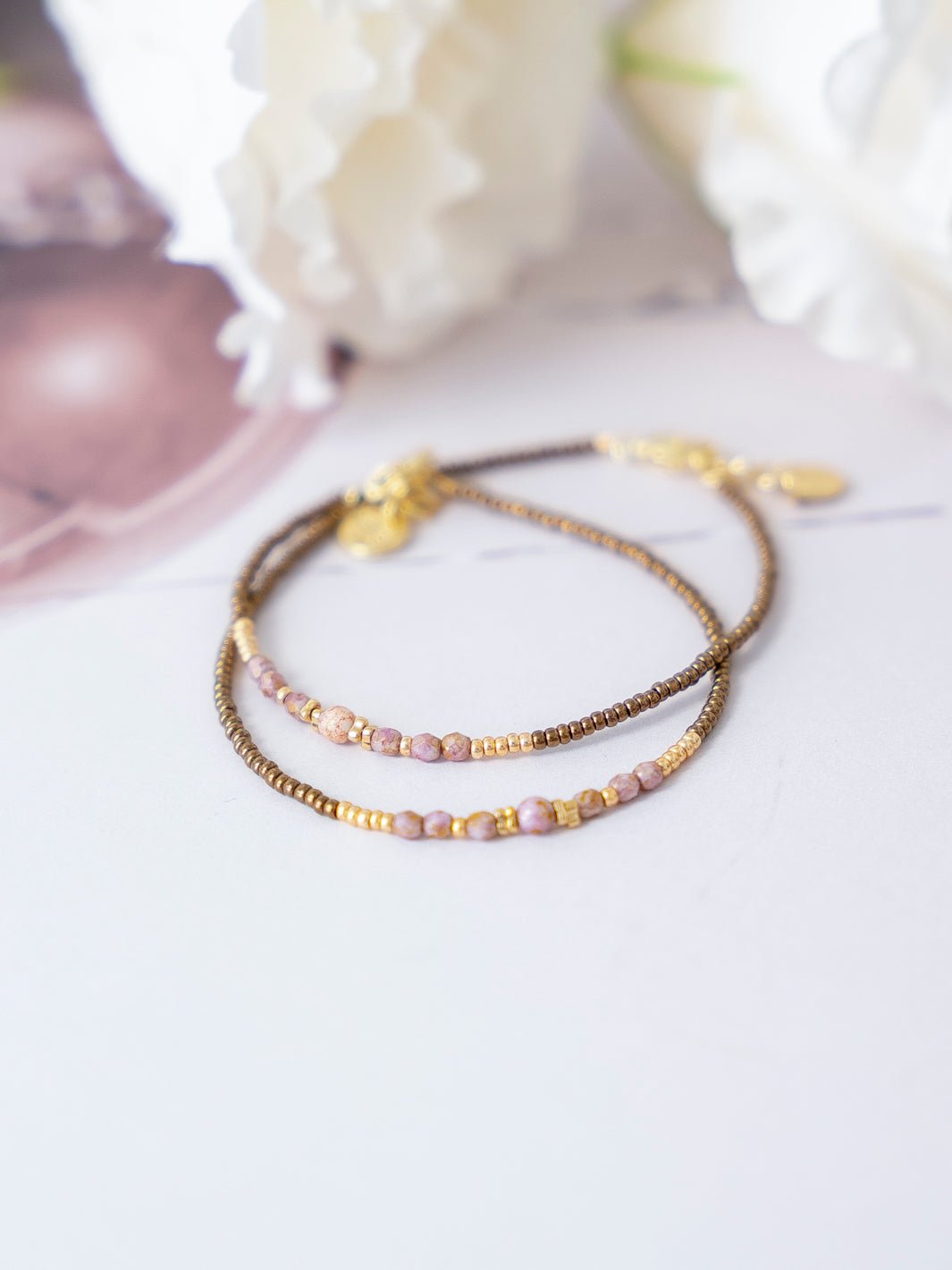 Friihof+Siig Serenity Armbånd brown/rose - Online - Mode