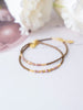 Friihof+Siig Serenity Armbånd brown/rose