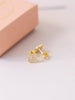 Friihof+Siig Sparkling Clover Studs forgyldt