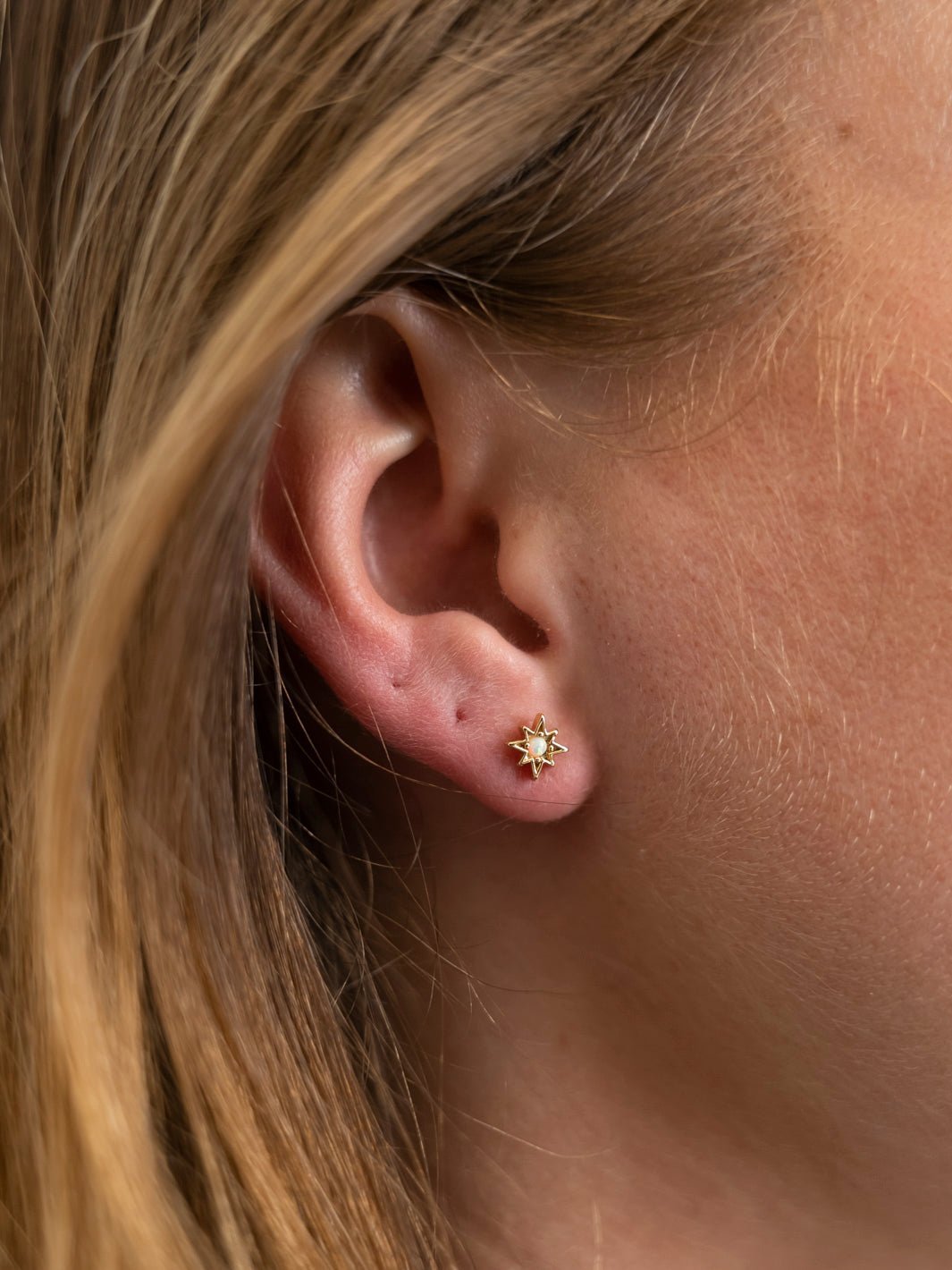 Friihof+Siig Star pearl onepiece ørering forgyldt - Online - Mode