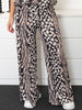 Harper pants animal print black/brown