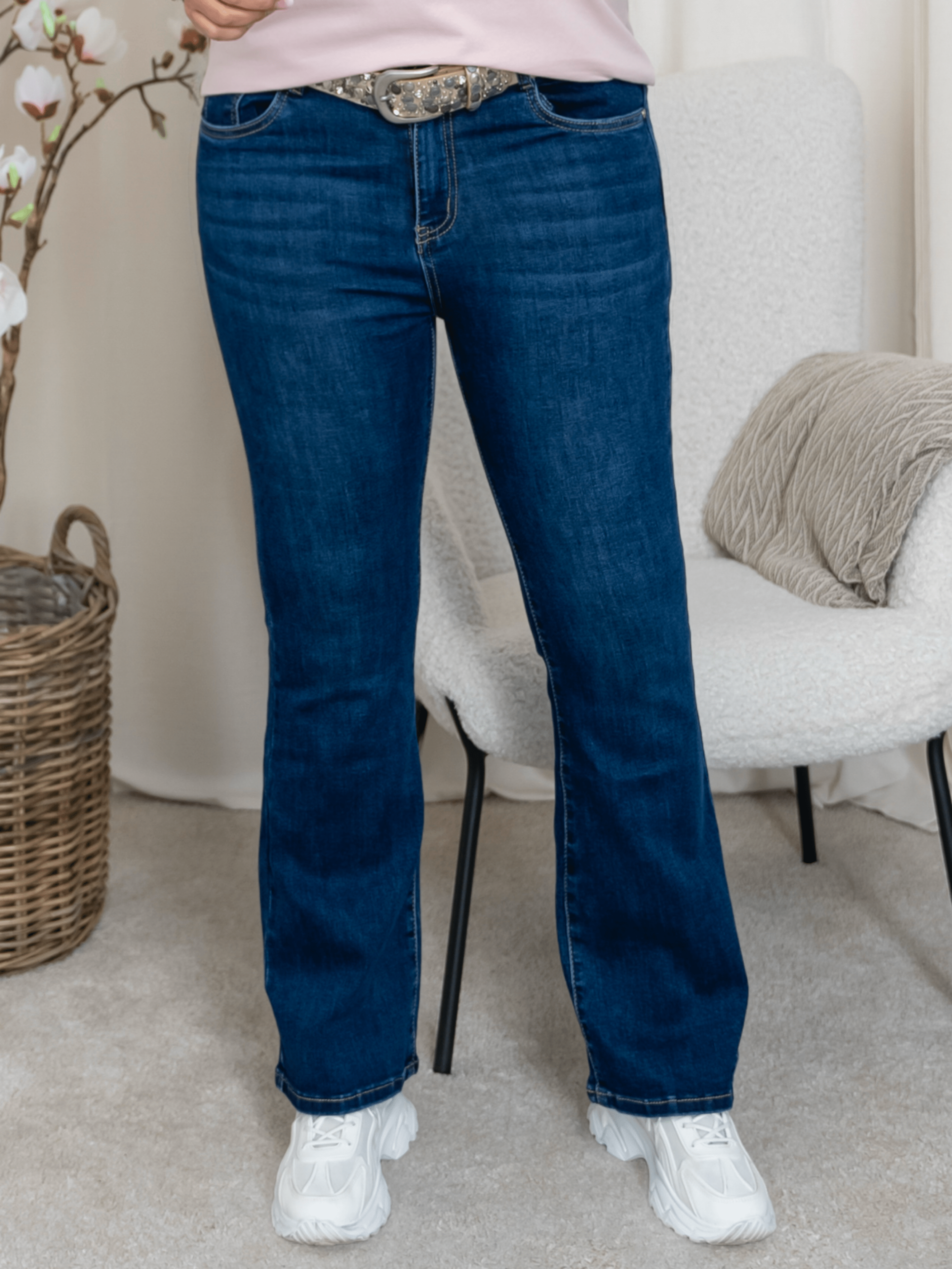 Kadzo wide jeans blue denim - Online - Mode