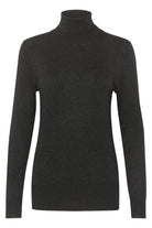 Kaffe Astrid roll neck pullover dark grey melange - Online - Mode