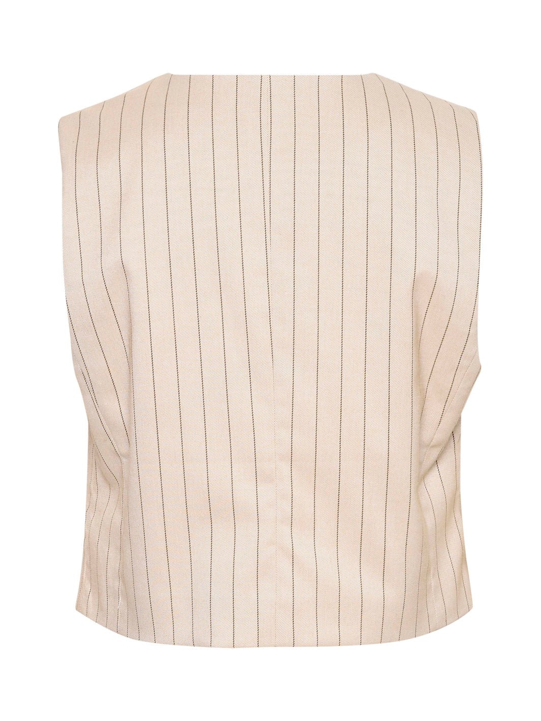 Kaffe KAagathe waistcoat sand/black pinstripe - Online - Mode