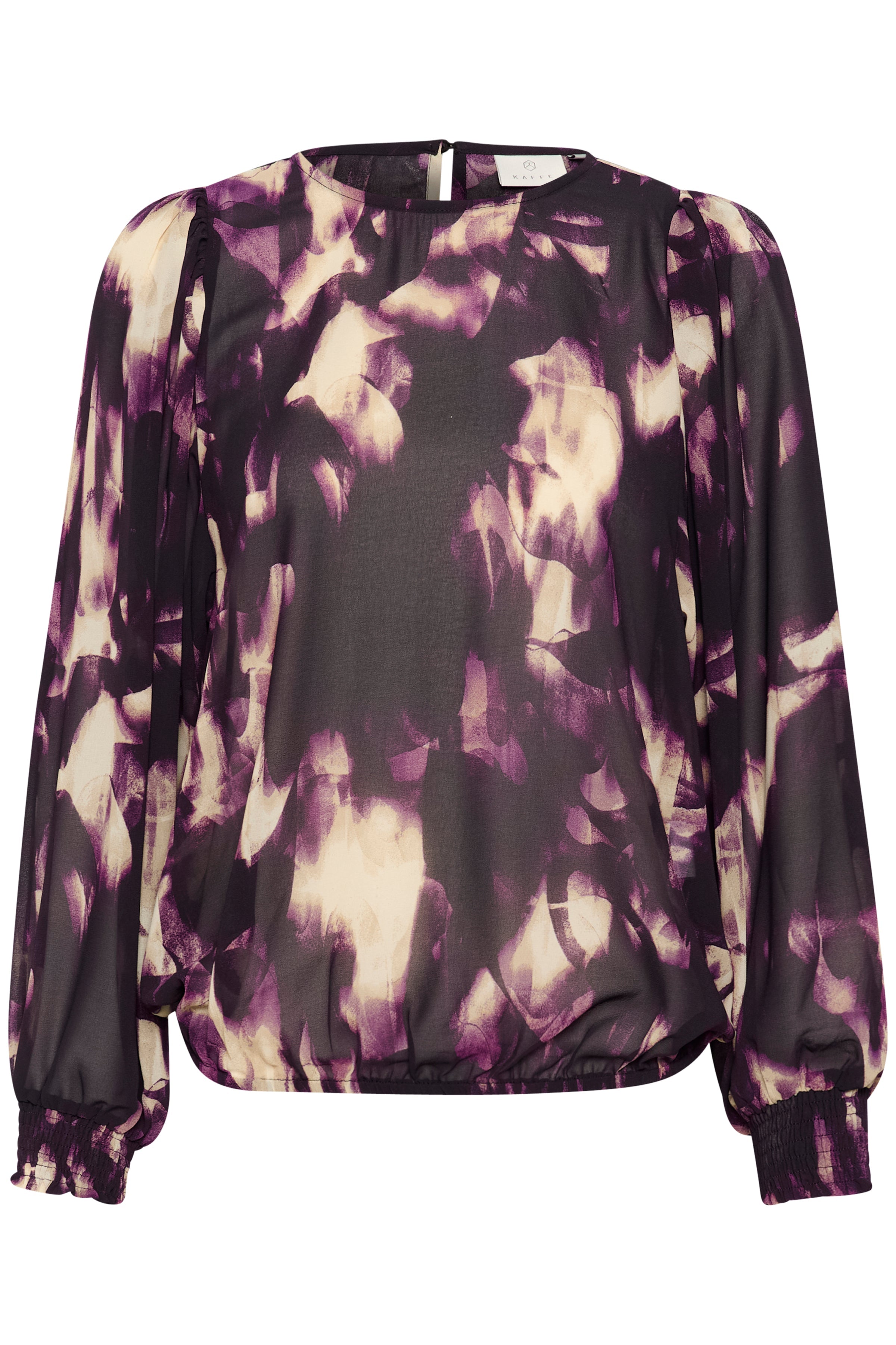 Kaffe KAaska blouse purple blurry graphics - Online - Mode