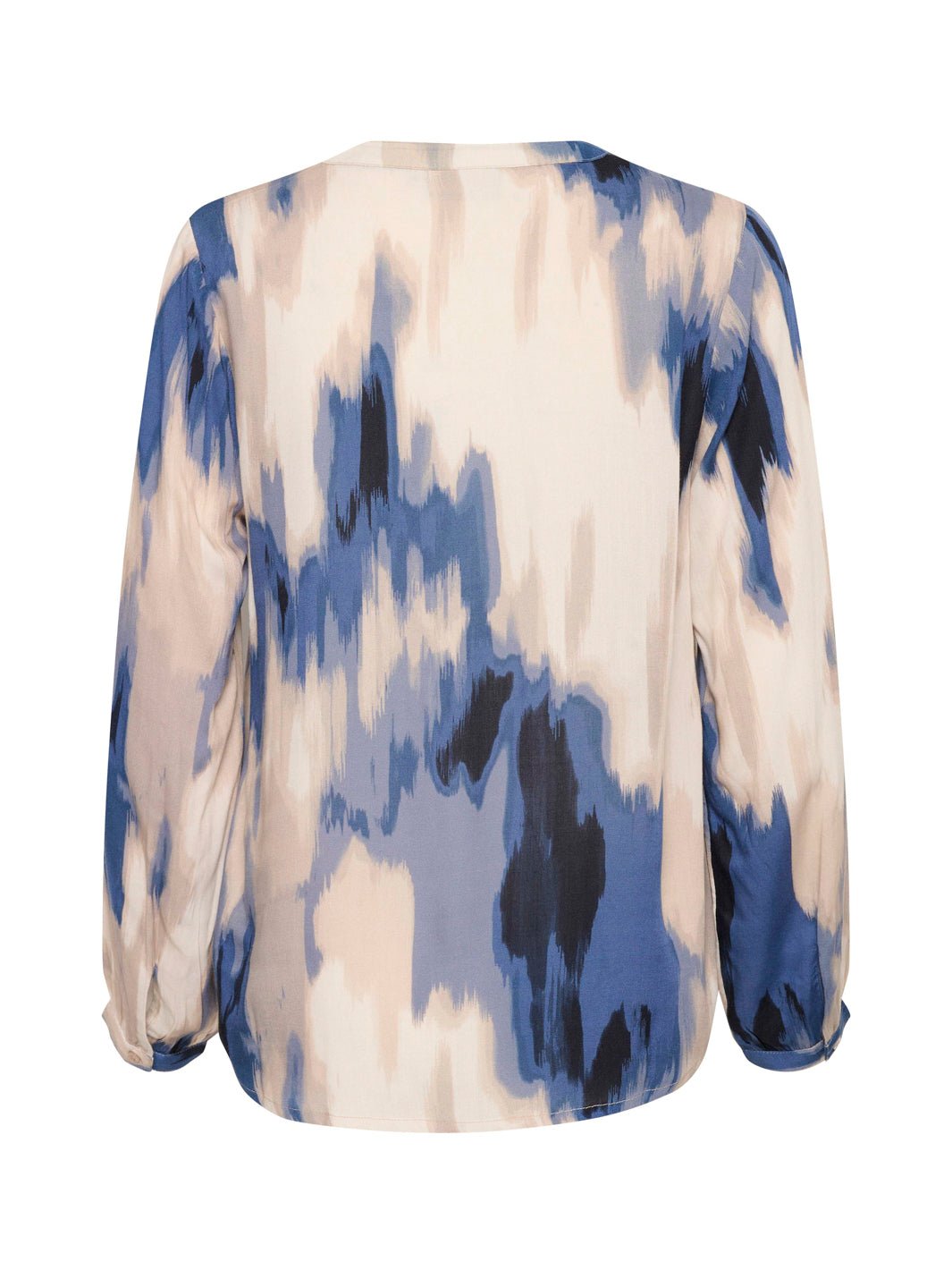 Kaffe KAbeathe bluse blue abstract print - Online - Mode