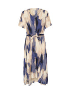 Kaffe KAbeathe dress blue abstract print - Online - Mode