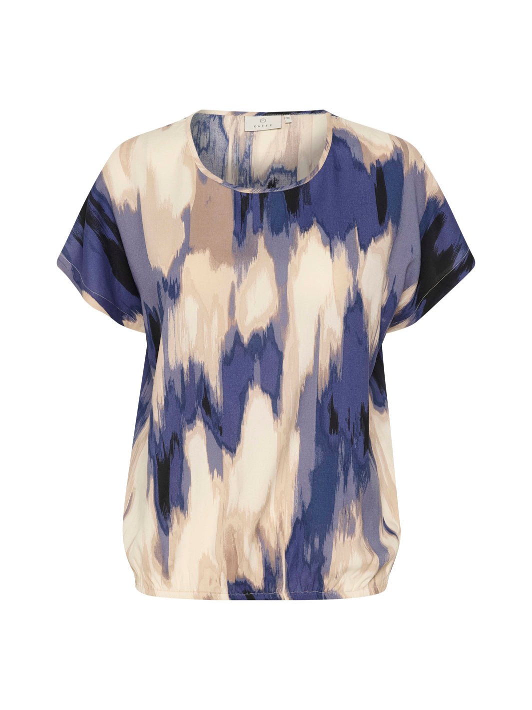 Kaffe KAbeathe Stanley bluse blue abstract print - Online - Mode